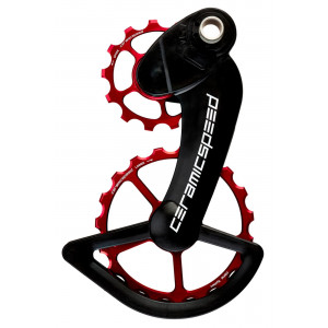 Takavaihtajan rissapyörät CeramicSpeed Oversized for Campagnolo 12s EPS Coated Alloy 607 red (107429)