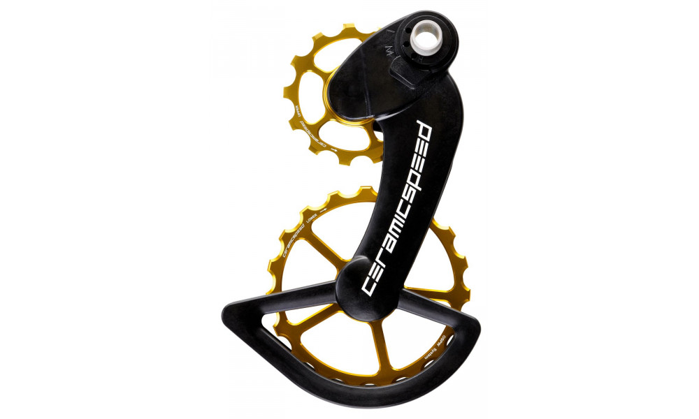 Takavaihtajan rissapyörät CeramicSpeed Oversized for Campagnolo 12s EPS Coated Alloy 607 gold (110207) 