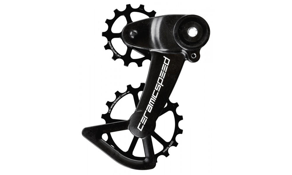 Takavaihtajan rissapyörät CeramicSpeed Oversized X for SRAM Eagle AXS Coated Alloy 607 black (107004) 