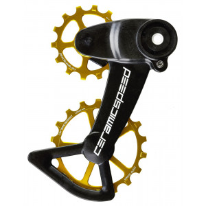 Takavaihtajan rissapyörät CeramicSpeed Oversized X for SRAM Eagle AXS Coated Alloy 607 gold (107005)