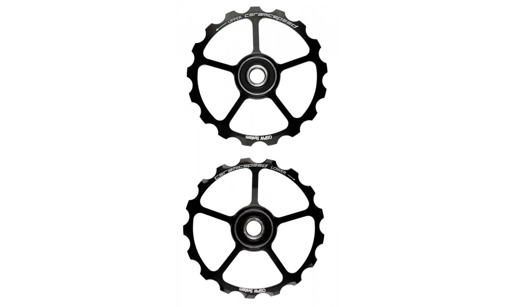 Takavaihtajan rissapyörät CeramicSpeed Oversized (spare) Alloy 607 stainless steel black (101670) 