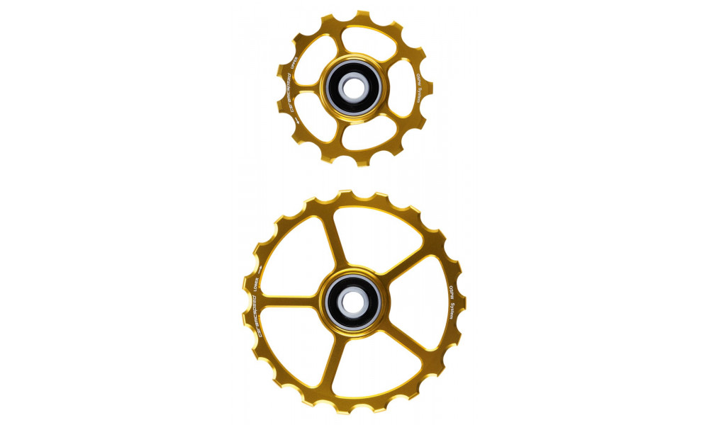 Takavaihtajan rissapyörät CeramicSpeed Oversized Alloy 607 Coated gold (110203) 