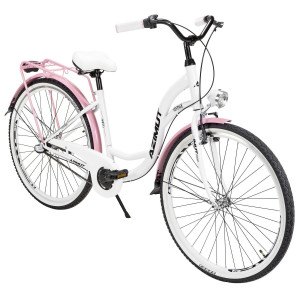 Polkupyörä AZIMUT Vintage 28" 3-speed 2024 white-pink shiny