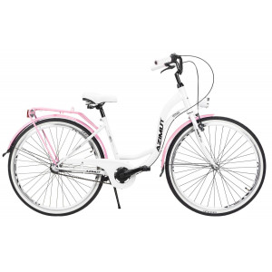 Polkupyörä AZIMUT Vintage 28" 3-speed 2024 white-pink shiny