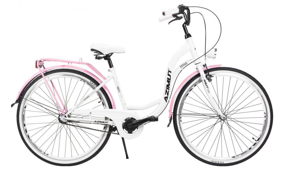 Polkupyörä AZIMUT Vintage 28" 3-speed 2024 white-pink shiny - 2