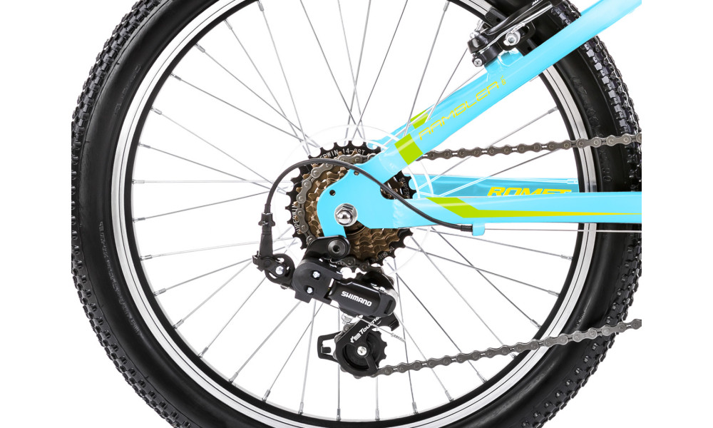 Polkupyörä Romet Rambler KID 1 20" Alu 2023 blue-green-gold - 7