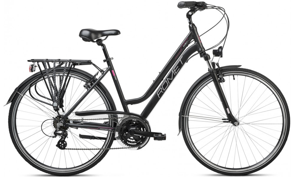 Polkupyörä Romet Gazela 1 28" 2023 black-pink - 1