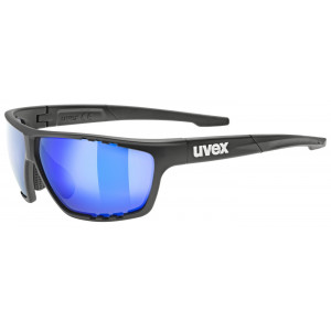 Pyöräilylasit Uvex sportstyle 706 black matt / mirror blue