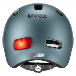 Pyöräilykypärän Uvex rush visor deep turquoise matt