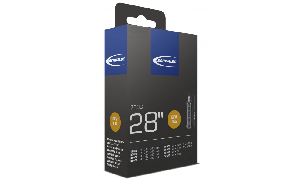 Sisäkumi 28" Schwalbe DV15 (18/28-622) - 2