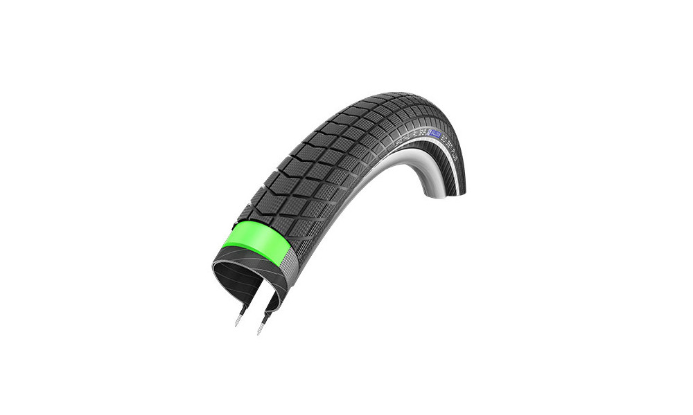 Rengas 26" Schwalbe Big Ben Plus HS 439, Perf. Wired 55-559 / 26x2.15 Black-Reflex 