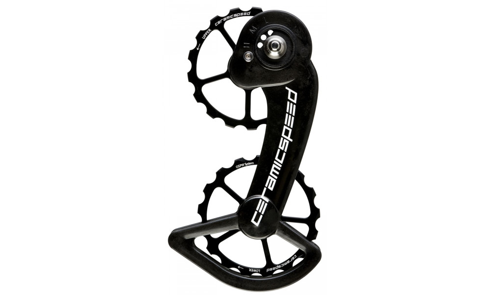 Takavaihtajan rissapyörät CeramicSpeed Oversized for SRAM 10+11s Mechanical Alloy 607 stainless steel black (101659) 