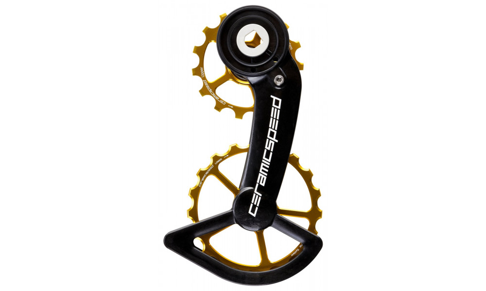 Takavaihtajan rissapyörät CeramicSpeed Oversized for SRAM Red/Force AXS Alloy 607 stainless steel gold (110200) 