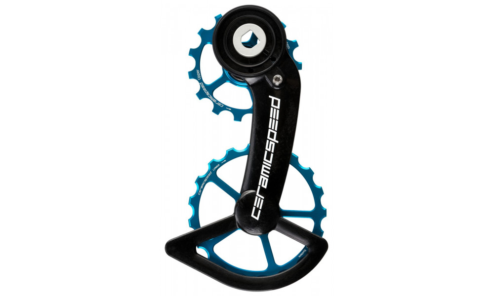 Takavaihtajan rissapyörät CeramicSpeed Oversized for SRAM Red/Force AXS Alloy 607 stainless steel blue (110569) 