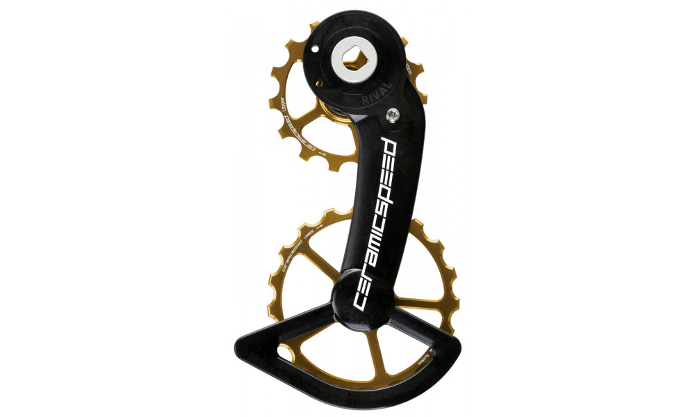 Takavaihtajan rissapyörät CeramicSpeed Oversized for SRAM Rival AXS Alternative Alloy 607 stainless steel gold (110680) 