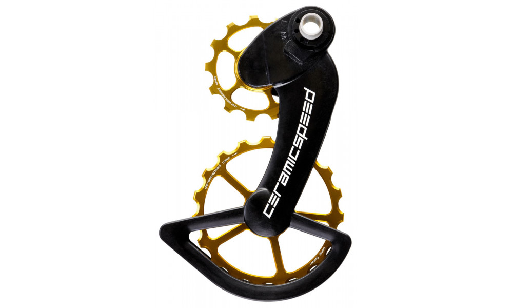 Takavaihtajan rissapyörät CeramicSpeed Oversized for Campagnolo 12s EPS Alloy 607 stainless steel gold (110206) 