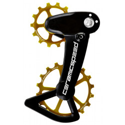 Takavaihtajan rissapyörät CeramicSpeed Oversized X for Shimano 12s XT/XTR Alloy 607 stainless steel gold (108176)