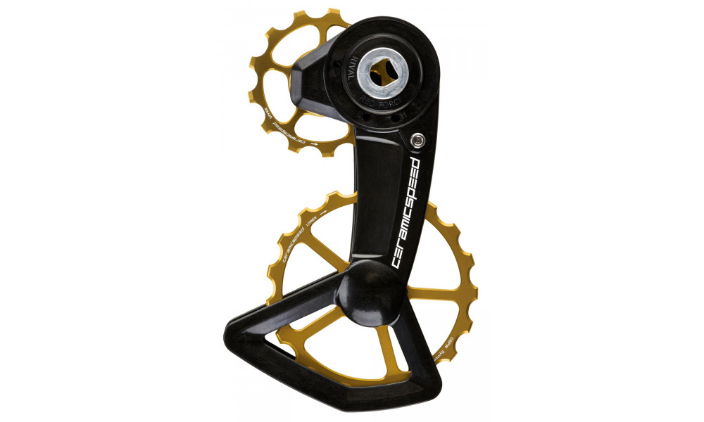 Takavaihtajan rissapyörät CeramicSpeed Oversized X for SRAM Red/Force/Rival AXS XPLR Ctd Alloy 607 Coated gold (111349) 