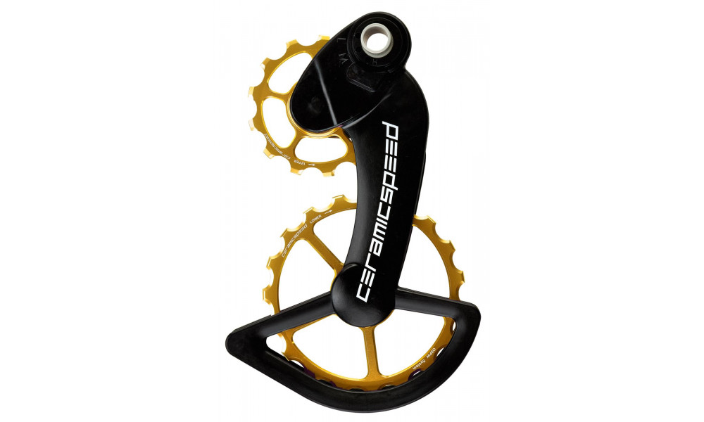 Takavaihtajan rissapyörät CeramicSpeed Oversized for Campagnolo 11s Mechanical/EPS Coated Alloy 607 gold (106208) 