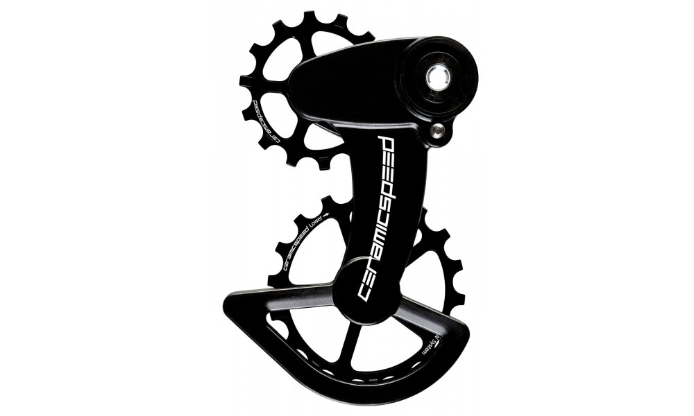 Takavaihtajan rissapyörät CeramicSpeed Oversized X for SRAM Force1/Rival1 T3 Clutch Coated Alloy 607 black (106352) 