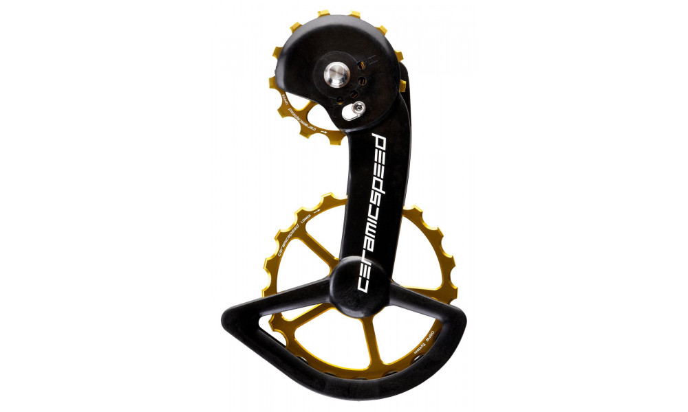 Takavaihtajan rissapyörät CeramicSpeed Oversized X for Shimano GRX810/815/Ultegra RX800/805 Coated Alloy 607 gold (110199) 