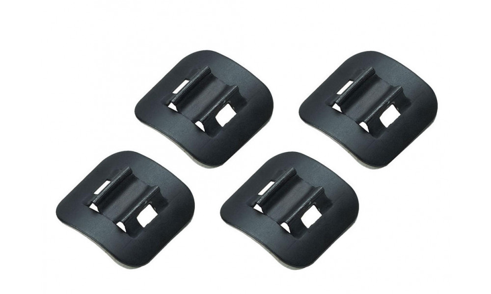 Kuoren pidike for hydraulic hose Jagwire Stick-On / Alu black (set4kpl.) - 2