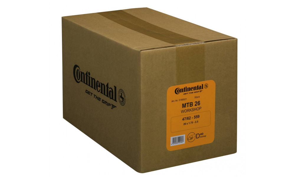Sisäkumi 26" Continental MTB D40 (47/62-559) Workshop (50pcs.) 