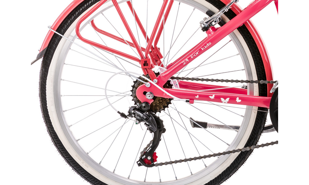 Polkupyörä Romet Panda 1 24" Alu 2023 pink - 7