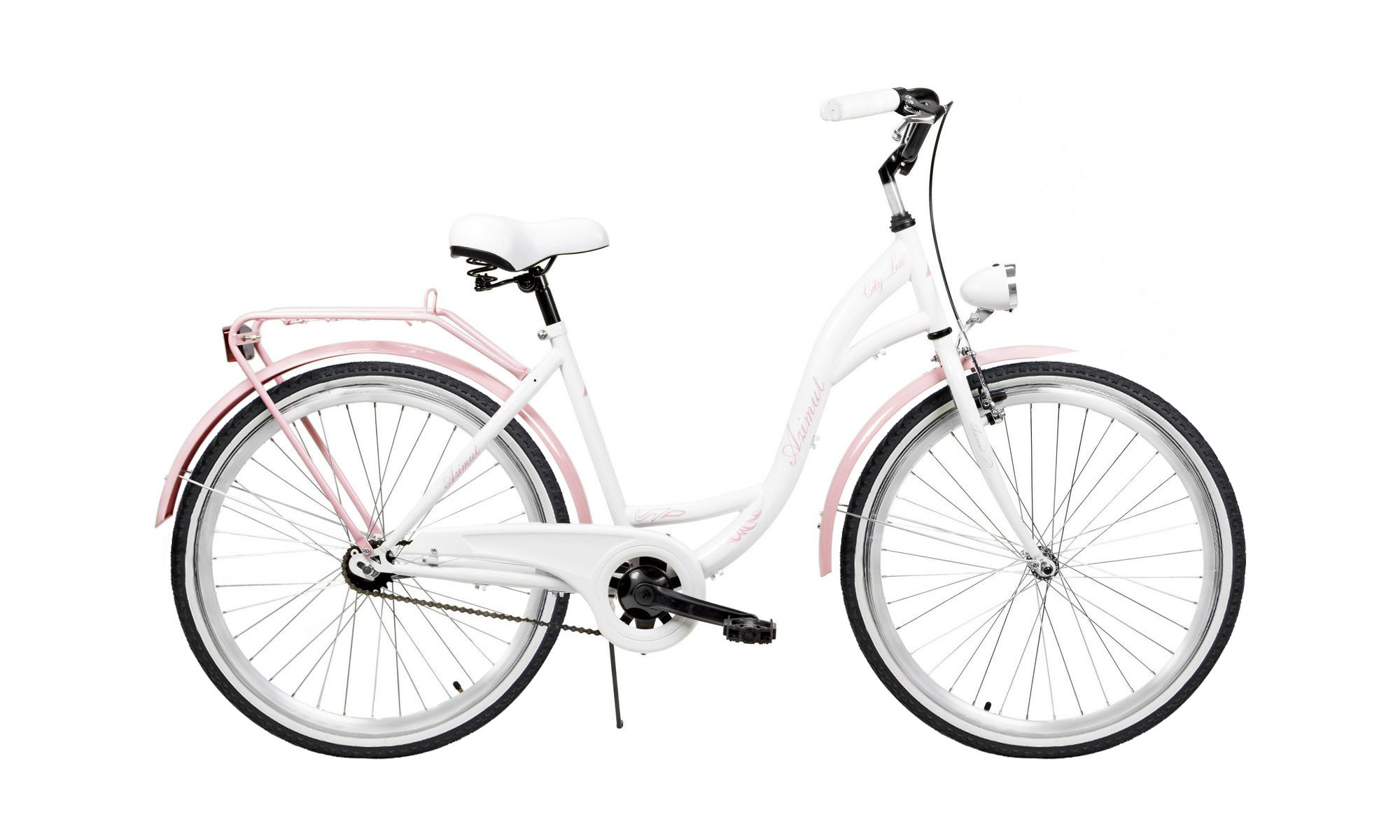 Polkupyörä AZIMUT City Lux 26" 2023 white-pink - 7