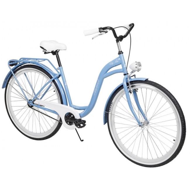 Polkupyörä AZIMUT City Lux 28" 2023 light blue-white