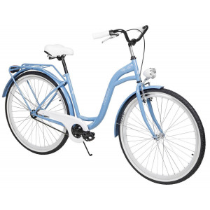 Polkupyörä AZIMUT City Lux 28" 2023 light blue-white