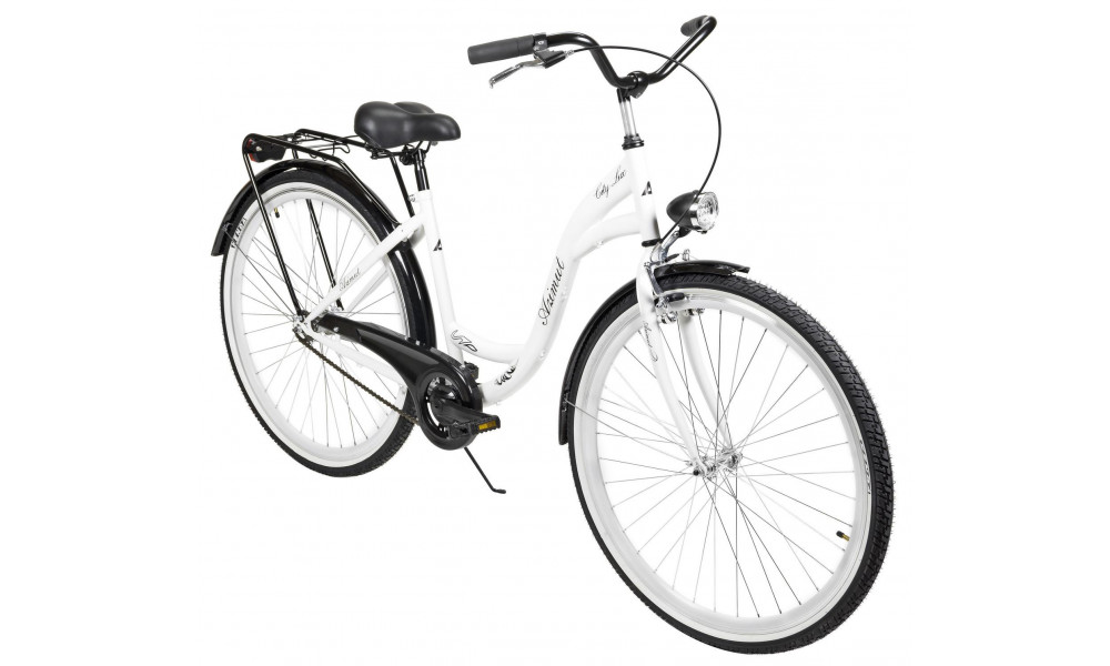 Polkupyörä AZIMUT City Lux 28" 2025 white-black - 7