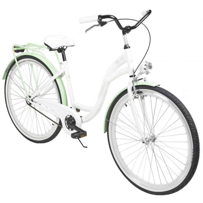 Polkupyörä AZIMUT City Lux 28" 2025 white-mint