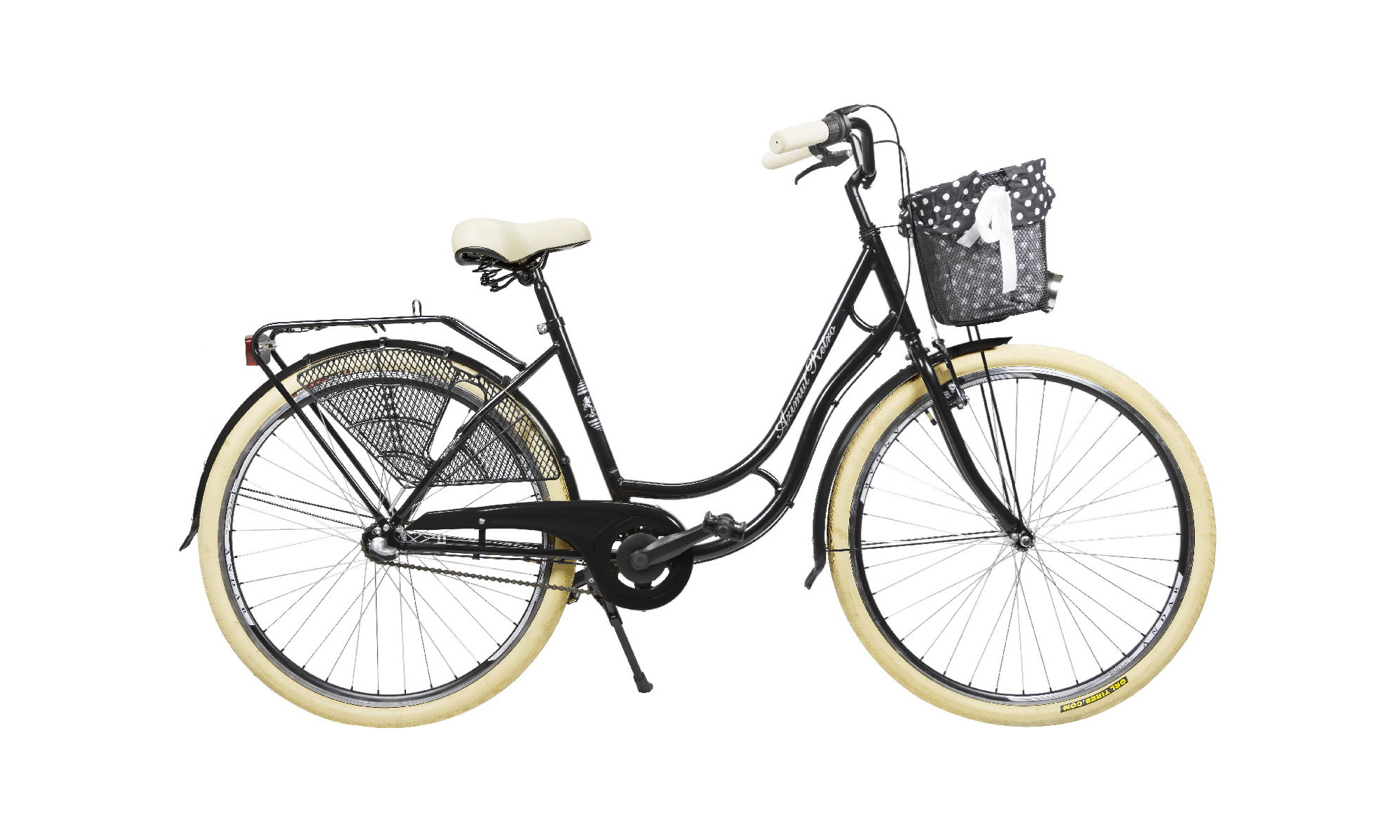 Polkupyörä AZIMUT Holland Retro 28" 3-speed 2024 black matt 