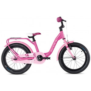 Polkupyörä S'COOL niXe 16" 1-speed coaster-brake Aluminium pink-baby pink