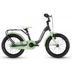 Polkupyörä S'COOL niXe 16" 1-speed coaster-brake Aluminium dark grey-pastel green