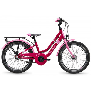 Polkupyörä S'COOL chiX twin 20" 3-speed Aluminium pink-baby pink