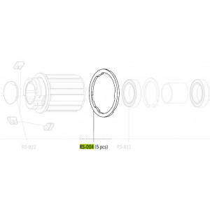 Kasetin välike Fulcrum for Shimano HG11 freewheel body (5 kpl.)