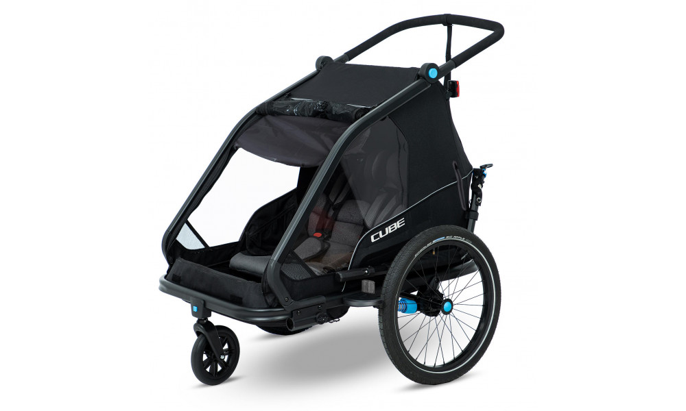 Pyörävaunu Cube Double CMPT black - 2