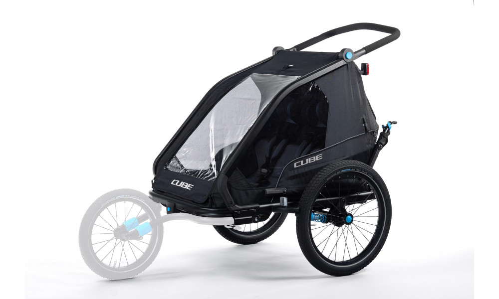 Pyörävaunu Cube Double CMPT black - 4